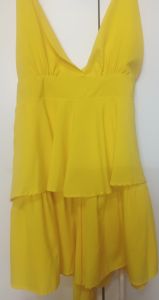 Kids Costumes to Hire - Yellow Jumpsuit - SIZE 8 - TEEN